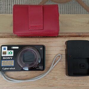 Sony Cyber Shot Vintage digital camera with charger and case
